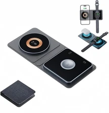 Foldable Charger for iPhone 12-16/AirPods/Apple Watch，Portable Travel Companion