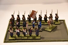 28mm Napoleonic French Old Guard Grenadier Command Group, Plastic/Metal,See Desc