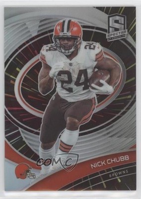 2021 Panini Spectra Hyper Prizm 49/75 Nick Chubb #23 0c6