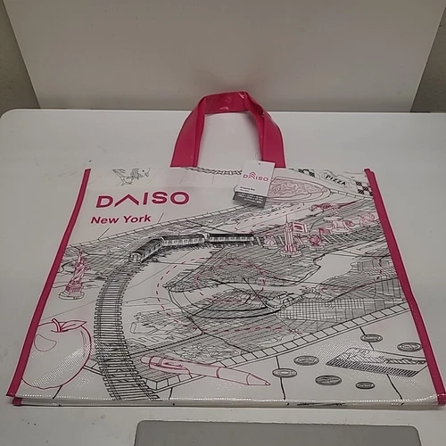 Daiso Japan New York Reusable Grocery Shopping Tote Bag Medium 15x12x8" NWT