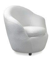 Designer Sessel Relaxsessel Polstersessel Loungesessel Wohnzimmer Weiß