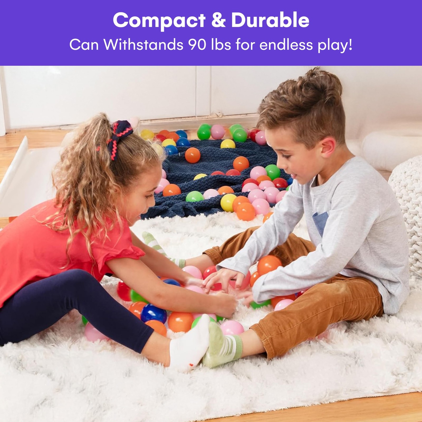 Click N' Play Ball Pit Balls for Kids, Plastic Refill Balls, 200 Pack, Phthal...