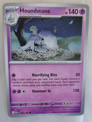 Pokémon TCG Houndstone 066/132   PLAYSET 4x   Mega Evolutions   NM