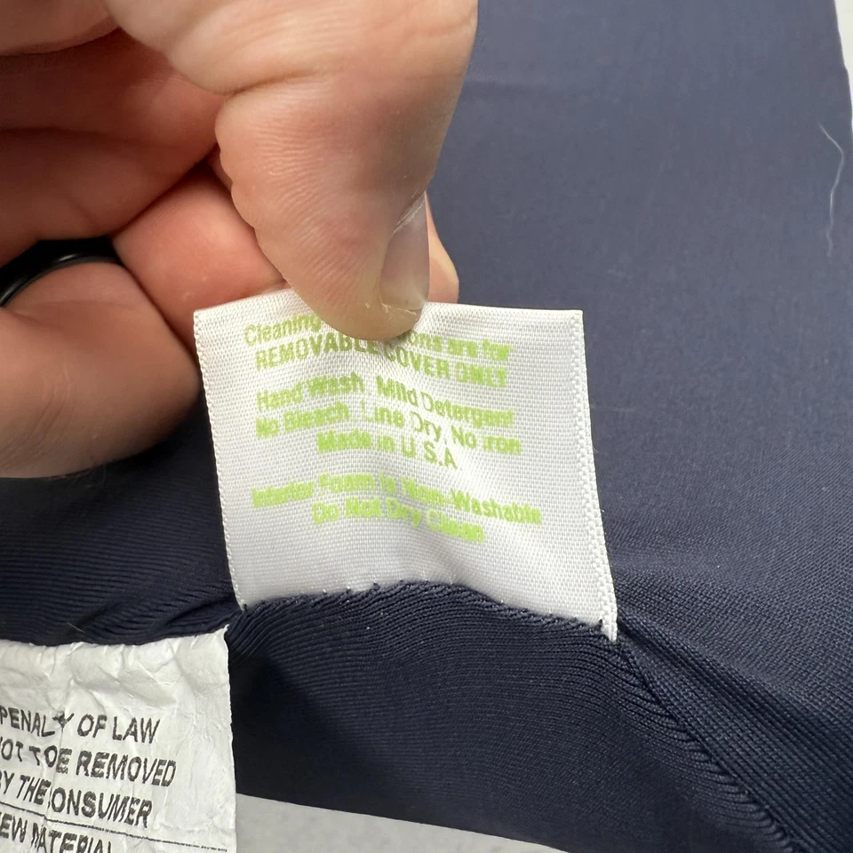 Tempur-Pedic Memory Foam Lumbar Support Cushion Pillow 12x10x2 USA Zip Cover - Image 4 of 4