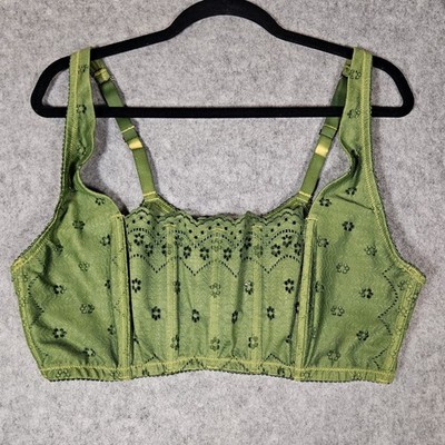 Savage x Fenty Olive Bombshell Broderie Lace Corset Bralette Forest Festival 3X