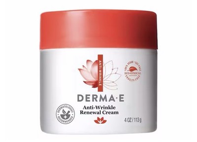 DERMA-E Anti-Wrinkle Renewal Skin Cream   Vegan Anti-Aging Moisturizer, 4 oz NEW