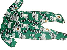 !WOW! NWT 0-3M The Children's Place Raccoon Fleece Blanket Sleeper Pajamas