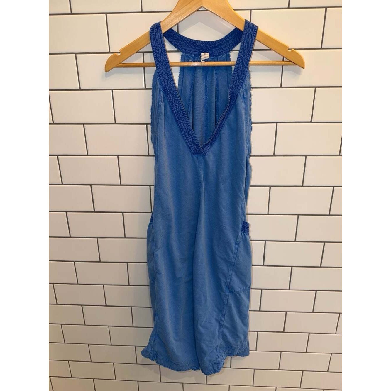 Daily Practice by Anthropologie The Carlie V-Neck Mini Dress Sapphire, photo 2