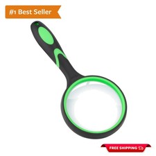 Durable 10X Lens Handheld Magnifying Glass for Exploration and Reading Comfort