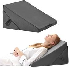 Wedge Pillow for Sleeping, Adjustable 9 12 Inch Foldable Bed Wedge Pillow Set