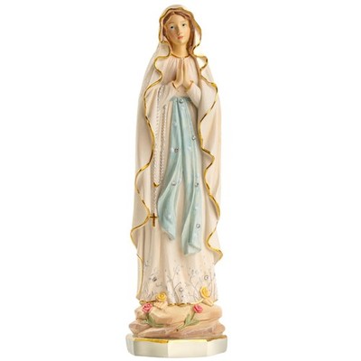 Rio Rain Our Lady of Lourdes Statue 11.5 Inch   Blessed Virgin Mary Statue