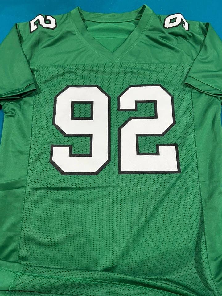 Reggie White Facsimile Autographed Phila Eagles Custom Reprint Jersey Size XL - Image 3 of 3