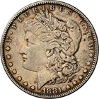 1881 $1 Morgan Dollar Beautiful Color NGC VF30
