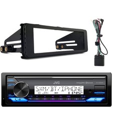 Single DIN Marine AUX Bluetooth Receiver, Radio Installation Kit