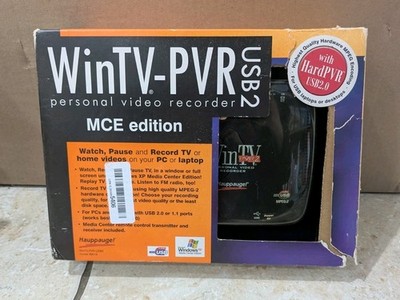Hauppauge WinTV-PVR MCE Edition USB 2 Personal Video Recorder - Open Box, Used