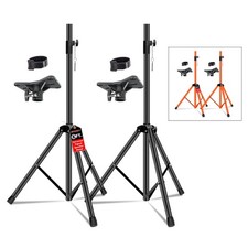 5 Core Speaker Stand Pair Adjustable 72" Heavy Duty PA DJ Studio Monitor Stands