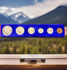 RARE! 1967 ROYAL CANADIAN MINT SILVER PROOFLIKE 6 COIN SET ORIGINAL OGP EXPO 67