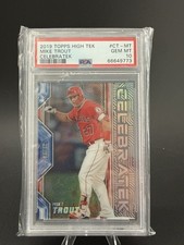 2019 Topps High Tek Mike Trout Celebratek /99 #CT-MT PSA 10 – Angels