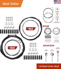 Complete Bicycle Shift Derailleur and Brake Cable Kit for Mountain & Road Bikes