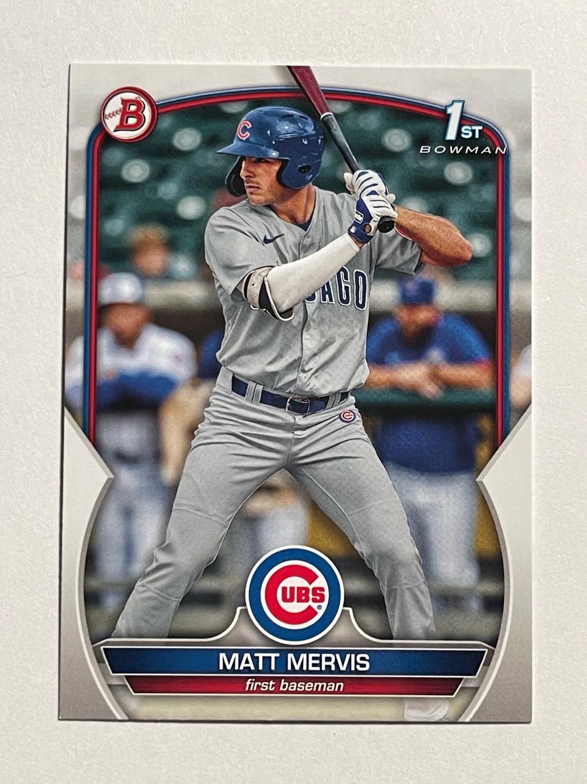 2023 Bowman #BCP-74 Matt Mervis Chrome Prospects Lunar Glow Refractor
