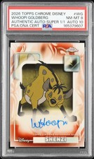 Marketplace image: TOPPS CHROME DISNEY AUTHENTIC AUTOS #WG SHENZI/WHOOPI GOLDBERG 1/1 PSA 8 AUTO 10