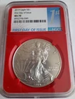 2019 NGC Eagle S$1 First Day Of Issue MS70 Silver Eagle