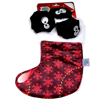 Happy Tails Holiday 4pc Hide & Seek Dog Toy Re Inforced Liner 10in