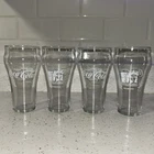 VINTAGE 1982 GLASS COCA COLA LIBERTY 1886-1986 CUP. VINTAGE COCA COLA Set Of 4
