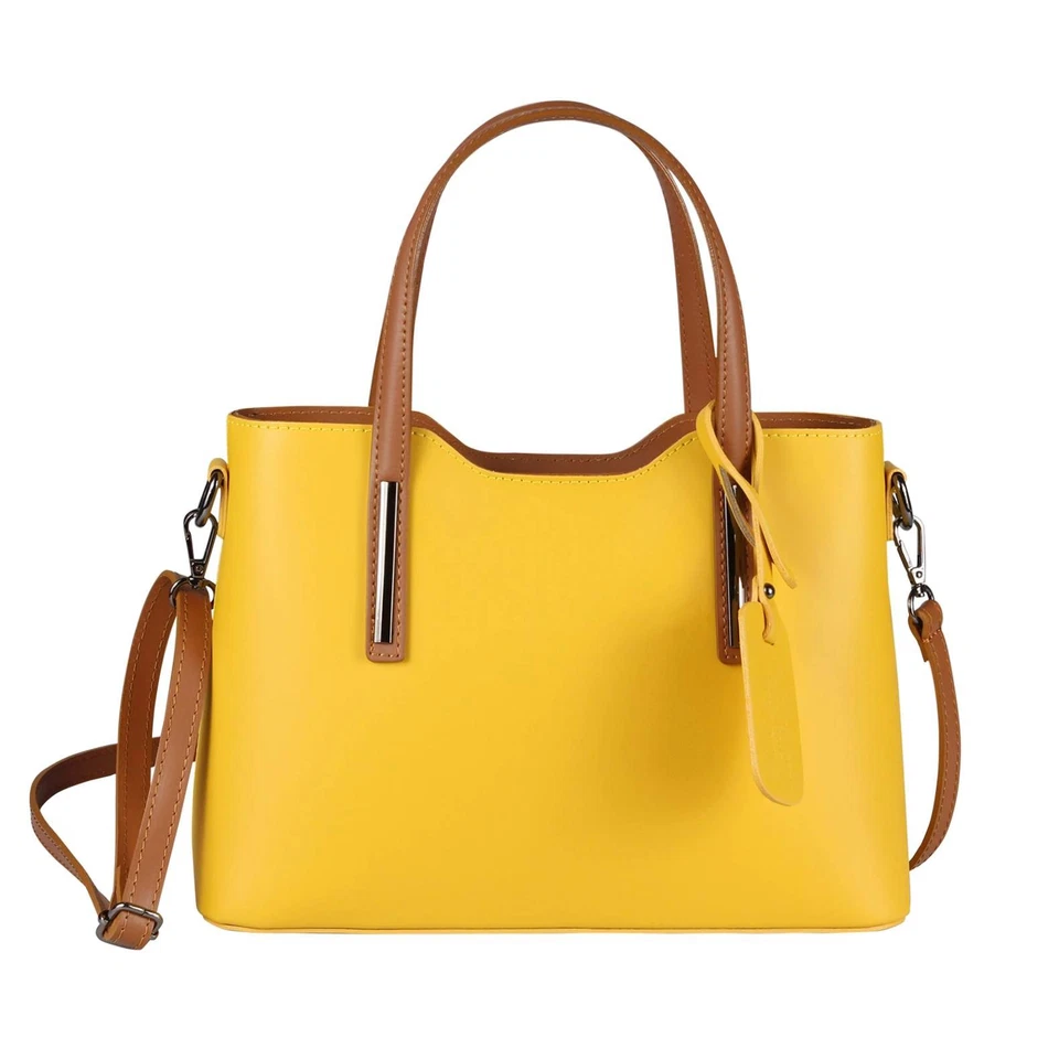 DAMEN LEDER TASCHE Business Shopper Schultertasche Umhängetasche FREIZEIT REISE - Bild 4 von 4