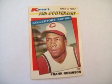FRANK ROBINSON Cincinnati Reds 1987 Topps #10 Kmart 25th Anniversary MLB HOF
