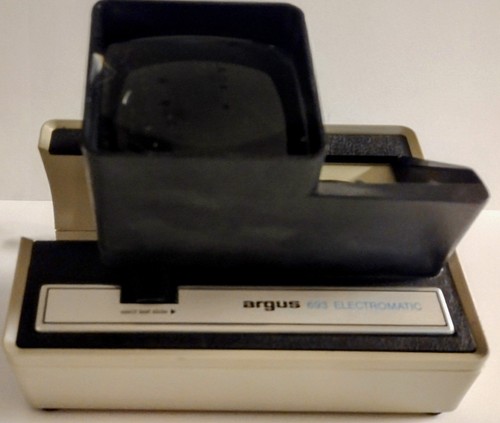 Vintage Argus 693 Electromatic Diafilm Viewer Electronic Box ~ funktioniert