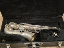 Vintage Silver C.G. Conn New Wonder A Melody Saxophone