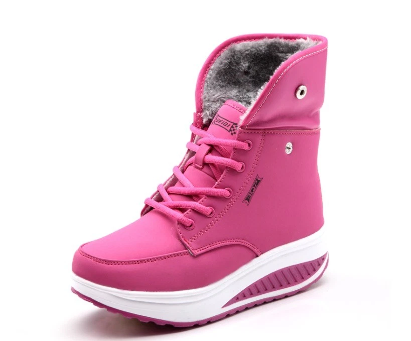 Scarpe Donna Invernali  Stivali Imbottiti Pelo Neve Stivaletti - Immagine 2 di 4