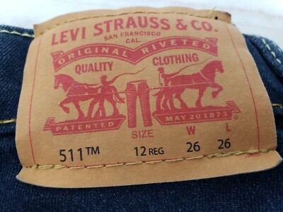 LEVIi STRAUSS \u0026 Co. Women's Blue Jeans 511 Slim Dark Wash Size 26 | eBay