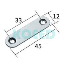 1PCS NEW 45mm Length Metal Repair Mending Flat Fixing Plate Bracket Support /KO