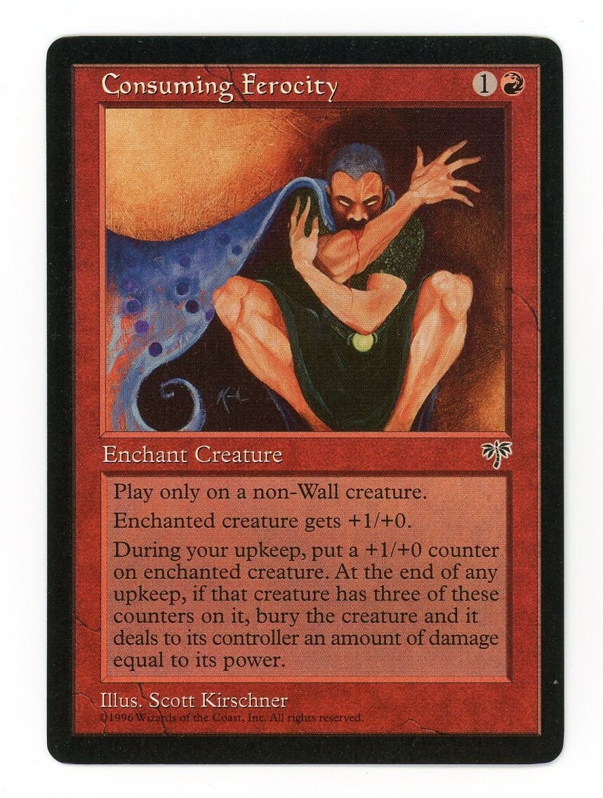 Magic the Gathering Mirage  Consuming Ferocity   MTG  Red  NM  1996
