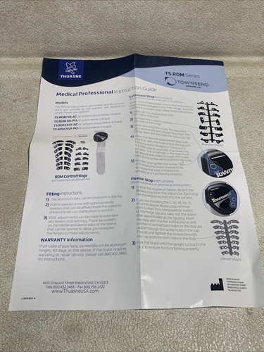 Thuasne TSROM Townsend Anterior Closure Sleeves W/ 2 Straps (to stable Knee Cap) - Picture 15 of 15