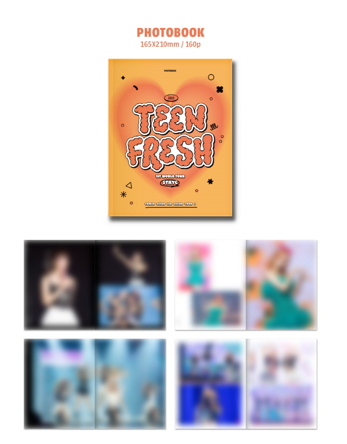 STAYC 1ST WORLD TOUR TEENFRESH (QR CARD Version) + Store Gift