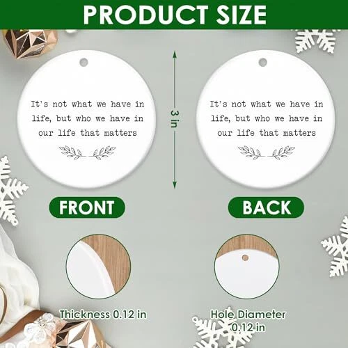 2024 Christmas Ornament, Christmas Tree Decoration Indoor, Outdoor In Our Life - Picture 3 of 7