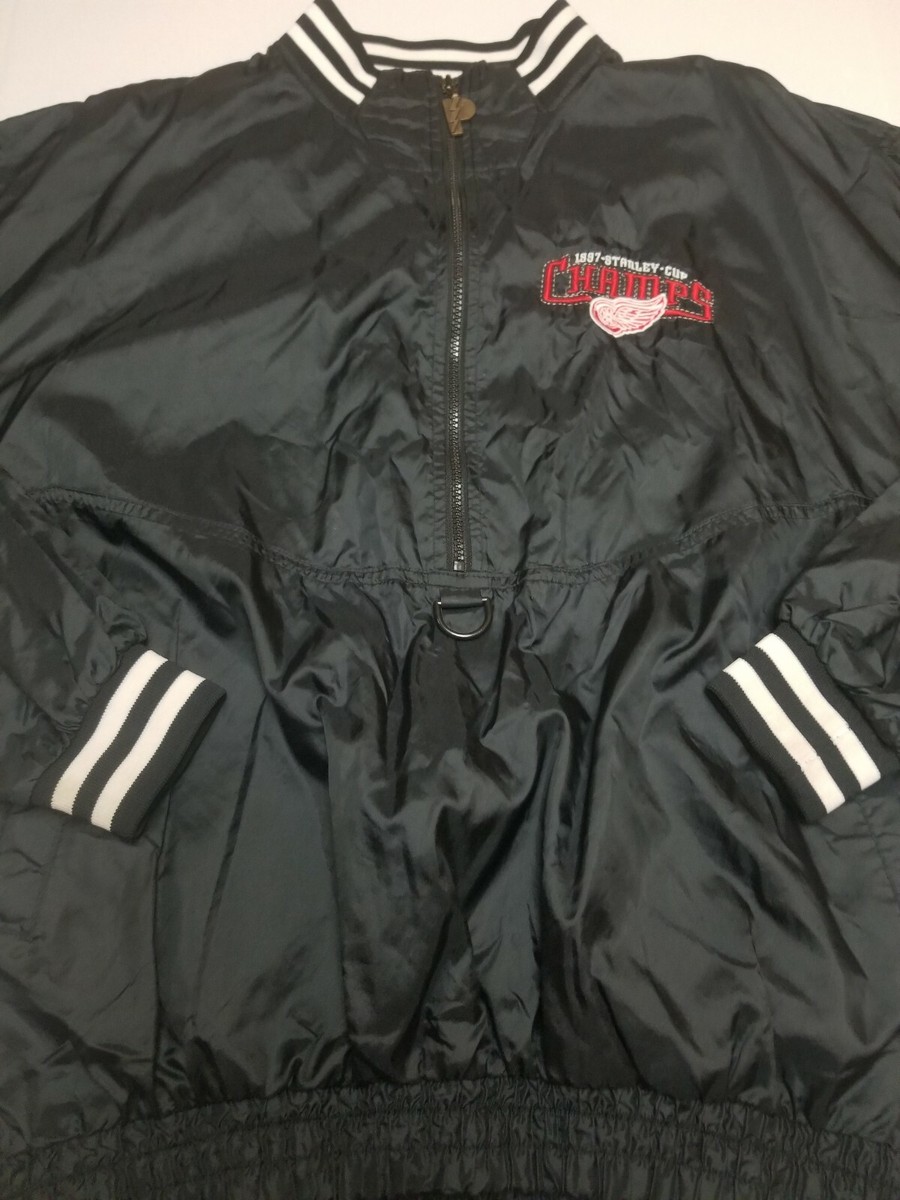 VTG 90s Pro Player Detroit Red Wings 1/4 Zip Nylon
