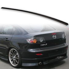 Fyralip Trunk Lip Spoiler For Mazda 3 Bk 03-09 Sedan Painted Black Pearl 16w Fyralip Trunk Lip Spoiler For Mazda 3 Bk 03-09 Sedan Painted Black Pearl 16w