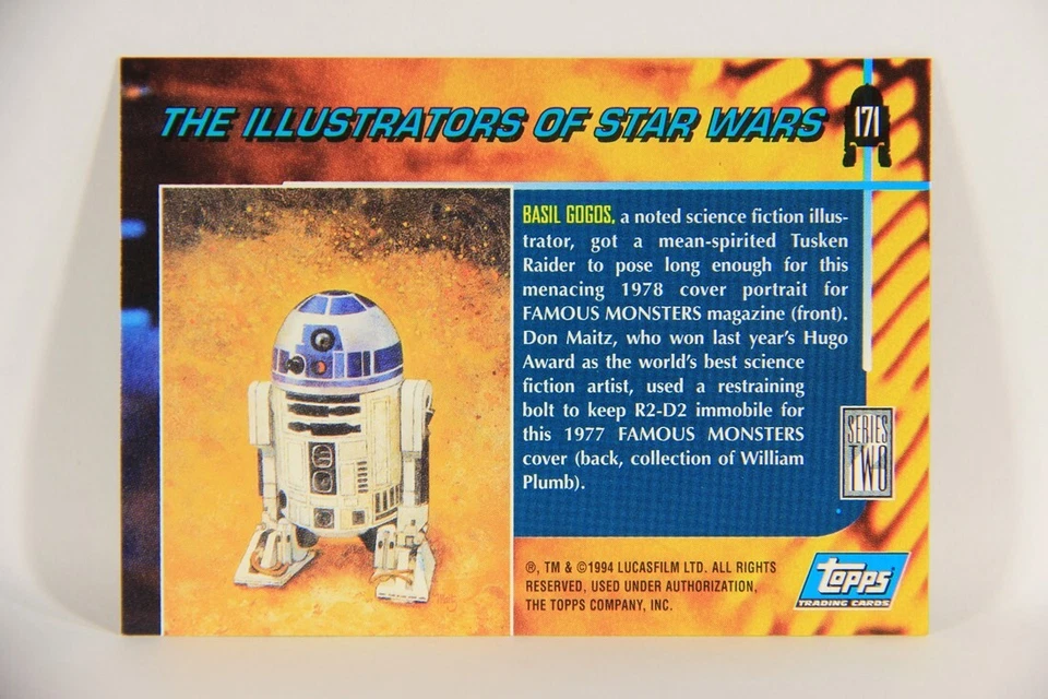 Star Wars Galaxy 1993 Topps Card #171 Tusken Raider Artwork ENG L018657 - Image 2 of 2