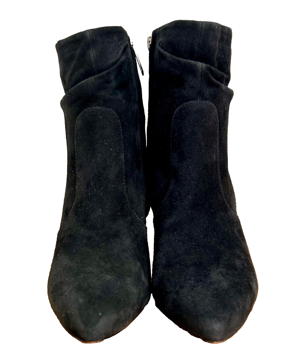 Sam Edelman Women's RODEN Pointed Toe Black Suede Ankle Boots
