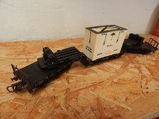 Dachbodenfund Märklin Schwerlast- Tiefladewagen mit Original Bahia- Überseekiste