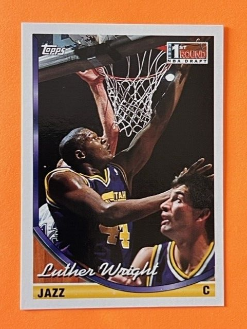 Basketball Card 1993 Topps #244 Luther Wright Utah Jazz | eBay