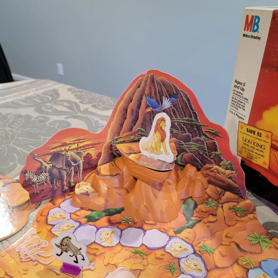 Juego de mesa vintage 1993 Disney El Rey León MB Family niños 90% completo Foto 3 de 4