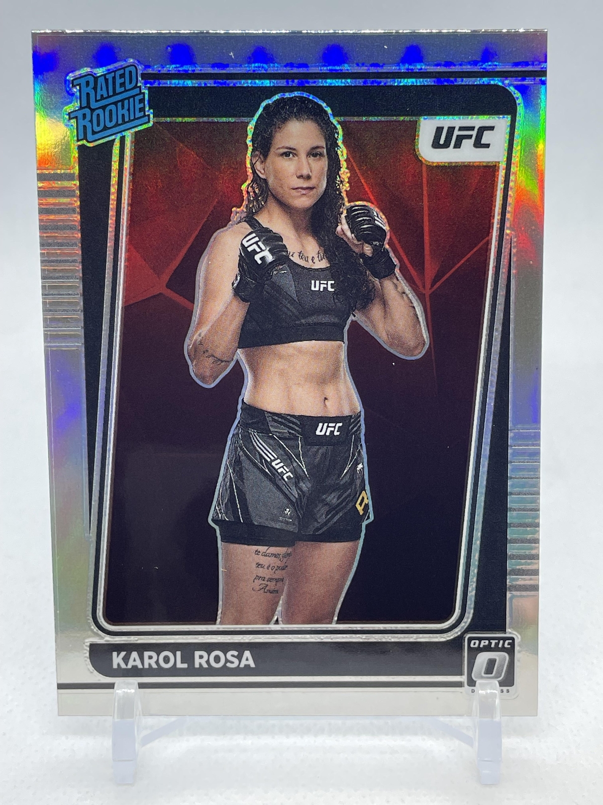 2022 Donruss Optic UFC #102 Karol Rosa #102 Holo Prizm