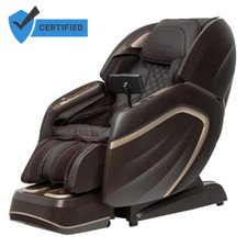 AmaMedic Hilux 4D SL-Track Zero Gravity Heated Massage Chair - Brown, Open Box