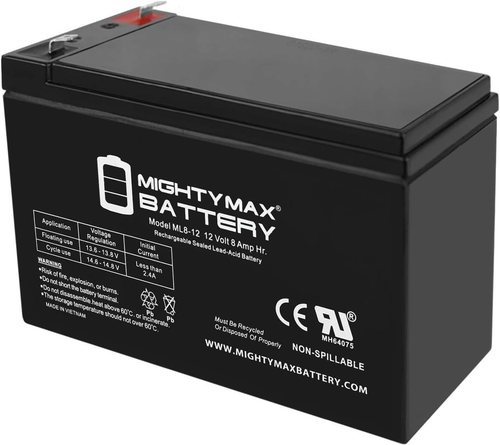 ML8-12 - 12V 8AH Replacement for APC Back-Ups ES 500 Battery