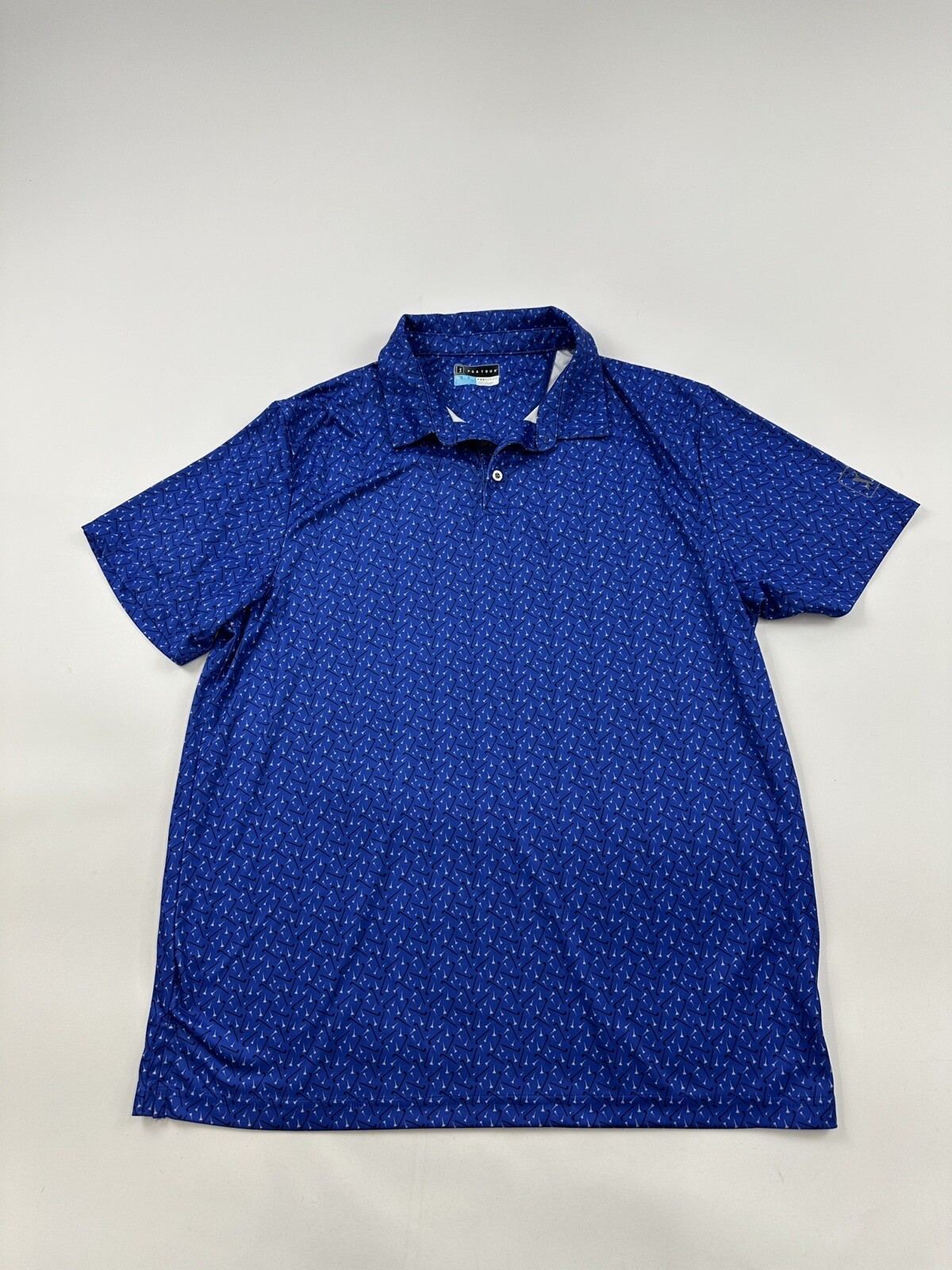 PGA Tour Shirt Mens Extra Large XL Club Tee All Over Print Pro Series